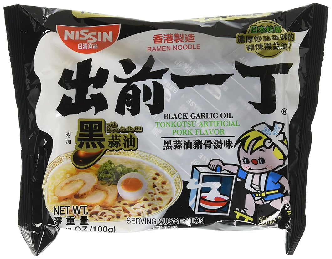 Nissin Demae Garlic Black Tonkotsu